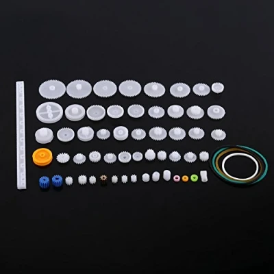 Imagen de Fafeicy Conjunto de Engranajes Plástico, Kits Gusanos Correa Polea, Corona, Piezas Bricolaje Juguete Motor Robot(60 Gear Packages)