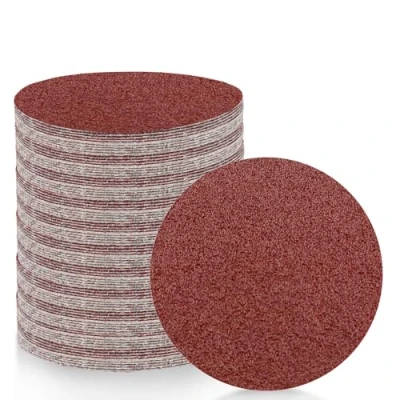 Imagen de 140piezas 100mm Discos de Lija, 40 60 80 120 180 240 320 400 800 1000 1500 2000 3000 Grano,Discos Hook and Loop con 1 Adaptador Almohadilla Pulido.