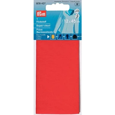 Imagen de Prym Reparación de algodón, 45 x cm (12), Color Rojo, Textil, Talla única