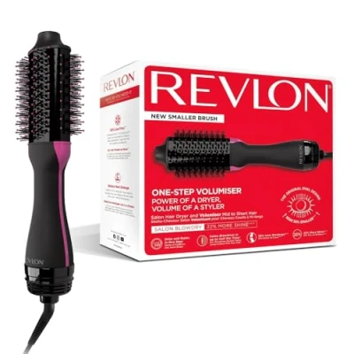 Imagen de Cepillo alisador Revlon Salon Pne Step RVDR5282UKE, Secador y Voluminizador, 800W, Tecnología iónica, 3 Niveles temperatura, Negro