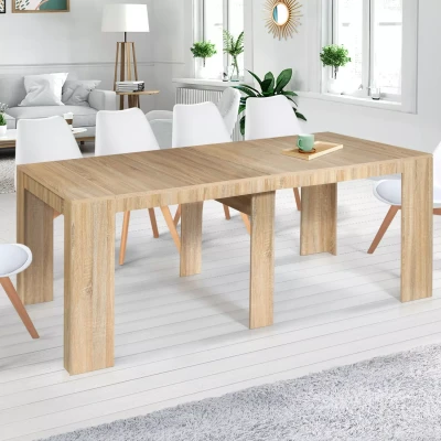 Imagen de IDMarket Mesa consola extensible Orlando para 10 personas, 235 cm, madera de haya