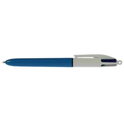 Imagen de Bic, Bolígrafos Original, Bic 4 colores en presentación de caja por 12, Puntas 1.0 mm y tinta azul, rojo, negro verde, retráctiles