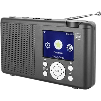 Imagen de Dual 76524 MCR 200 Internet Radio de Mesa por Internet, Dab+, Dab, FM, USB, Bluetooth, Negro