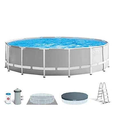 Imagen de intex 26726NP Piscina desmontable redonda prisma frame 457x122 con depuradora
