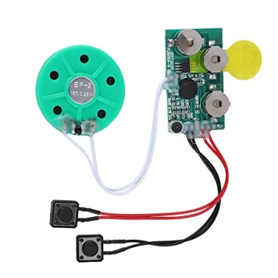 Imagen de Goshyda DIY Crear Tarjeta Musical grabable Personalizada de felicitación Bricolaje Chip 4 Minutos Sonido Voz para Vacaciones