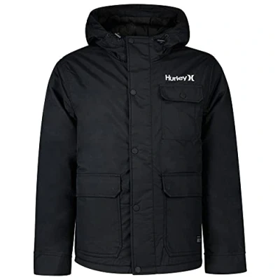 Imagen de Hurley M Idyllwild 3M Parka Jacket Chaqueta, Newprint Or Black/Wht, Hombre