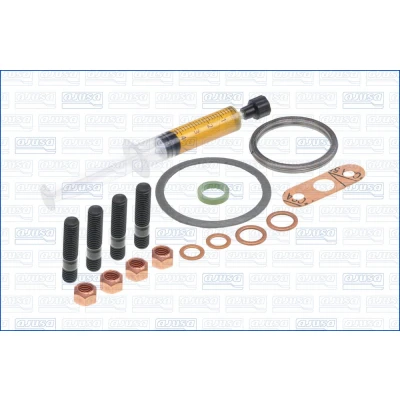 Imagen de AJUSA JTC11744 Juego de montaje, turbocompresor with studs, syringe oil con juntas instrucciones montaje VOLVO: S40 II, S80 C30