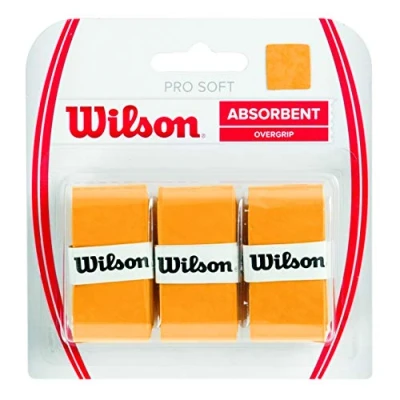 Imagen de Wilson Pro Soft 3 Pack, Overgrips Raqueta Unisex Adulto, Amarillo (Yellow), Pack