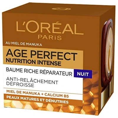 Imagen de L&#039;Oréal Paris Age Perfect Baume Riche Réparateur Nuit Pour Peaux Matures Dénutries Nutrition Intense 50 ml