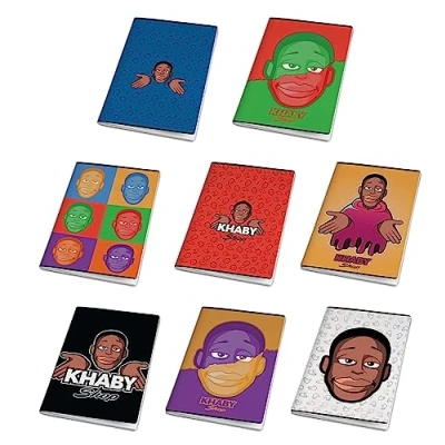 Imagen de Pigna Paquete de 10 cuadernos maxi a rayas KHABY x Piña