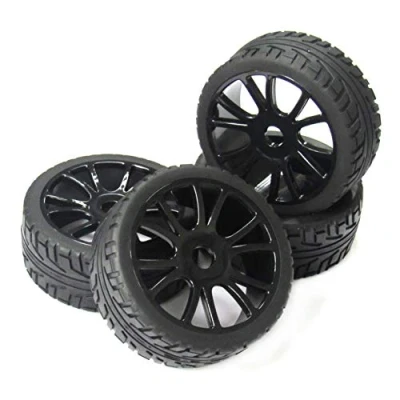 Imagen de powerday 4pcs 17 mm Hub Rueda llanta y neumáticos para 1/8 Off Road RC Buggy de Coche HSP