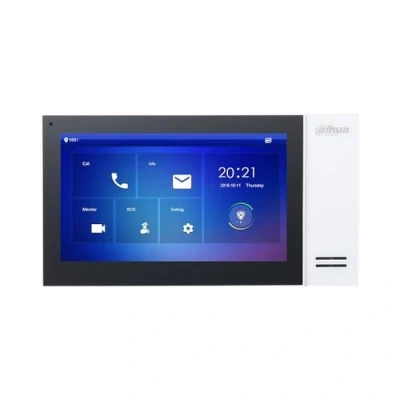 Imagen de DAHUA VTH2421FW P Monitor Interior 7&quot; DE Superficie para VIDEOPORTERO IP PoE SD 6E 1S Alarma Blanco