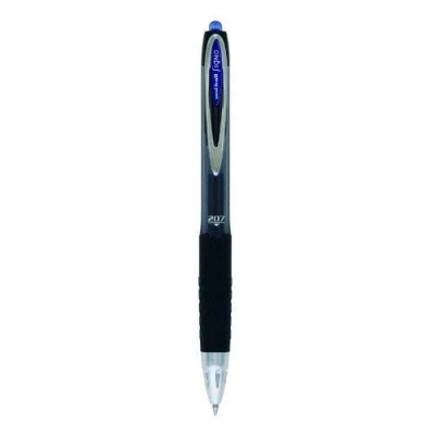 Imagen de Uni Ball Signo 207 Lote de bolígrafos retractables (tinta gel), color azul, 14 unidades