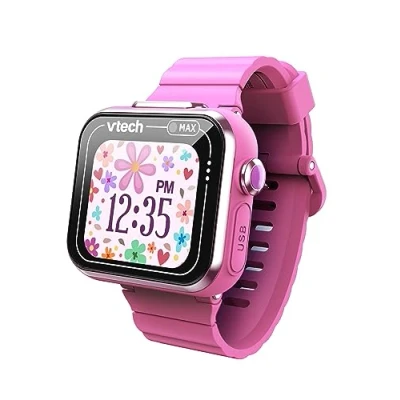 Imagen de VTech KidiZoom Smart Watch Max, reloj para niños con juegos, cámara dual fotos y selfies, 8 podómetro, pantalla a color, efectos divertidos más, bebés partir de 4, 5, 6, 7 años,