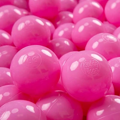 Imagen de KiddyMoon 300 ∅ 7Cm Bolas Colores De Plástico para Piscina Niños, Rosa