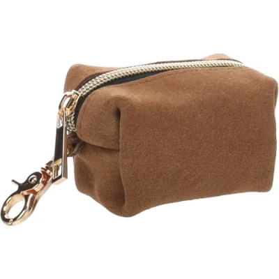 Imagen de Flamingo Soporte para Bolsas CACAS SUEDA MARRÓN + 1 Rollo 8x5x5CM
