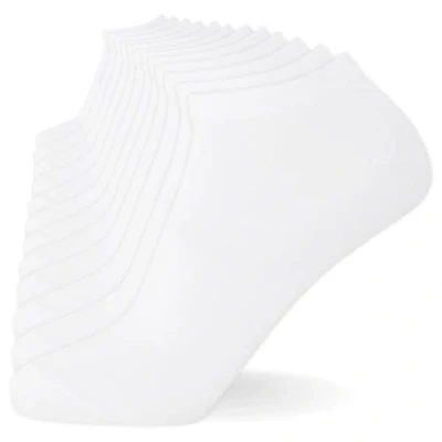 Imagen de FM London Comfort FIT Trainer 12 PACK Calcetines tobilleros, Hombre, Talla: 39 42, White