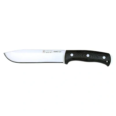 Imagen de Cuchillo de Supervivencia Joker &quot;Nomad 6.5&quot; &quot; CM137 P, mango micarta negro, hoja 16,5 cms, funda piel negra, incluye pedernal, Herramienta pesca, caza, camping y senderismo