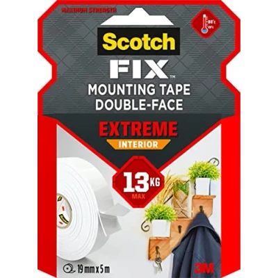 Imagen de Scotch Fix Cinta de montaje para interiores Extreme PGS05 1950 P, 19mmx5m, 1 rollo/pack (el embalaje puede variar)