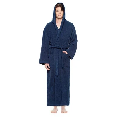 Imagen de Arus Albornoz con capucha para hombre, extra largo, tamaño hombre: XXL alto, unisex: 3XL Azul Marino