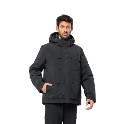 Imagen de Jack Wolfskin Textor Utility Jkt M Chaqueta, Verde Oscuro, L para Hombre