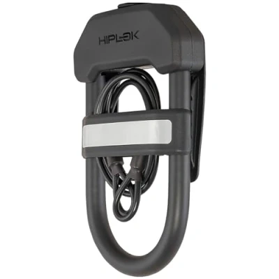 Imagen de Hiplok DXC, Candado de horquilla con suplemento cable acero, Unisex, ALL BLACK, Área cierre: 15 cm x 8,5 + 100