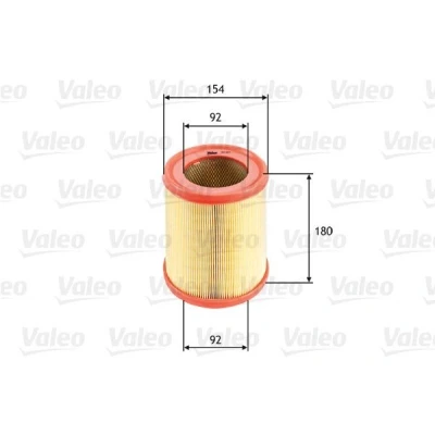 Imagen de VALEO 585604 Filtro de aire 180 154 Cartucho filtrante RENAULT: Express Pick up, CLIO 1, Rapid Furgón