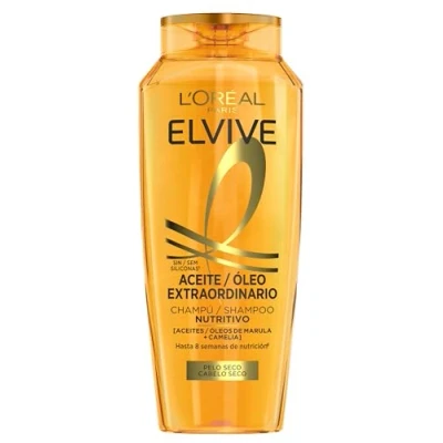 Imagen de Elvive L&#039;Oreal Paris Champú Nutritivo Aceite Extraordinario Para Pelo Seco, 380ml