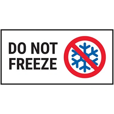 Imagen de VSafety Do Not Freeze Adhesivo decorativo (51 x 25 mm, 250 unidades)