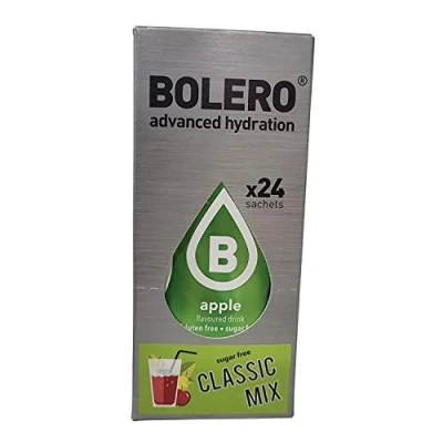 Imagen de Bolero Classic Mix, bebida en polvo hidrosoluble refrescante y sin azúcar, 24 sobres de 9 gramos, con stevia, vitamina C, apto para diabéticos, 8 sabores diferentes por cada tres