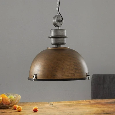 Imagen de Steinhauer Lámpara colgante Bikkel XXL marrón industrial
