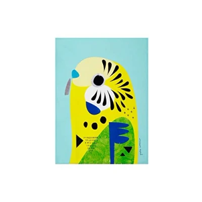 Imagen de Maxwell &amp; Williams Pete Cromer Paño de Cocina con Diseño Loro 100% Algodón, 50 x 70 cm Turquesa