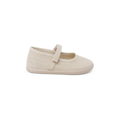 Imagen de Pisamonas Merceditas Barefoot Lino Ligero Cierre Adherente Size 27 Color Mezclilla Blanca