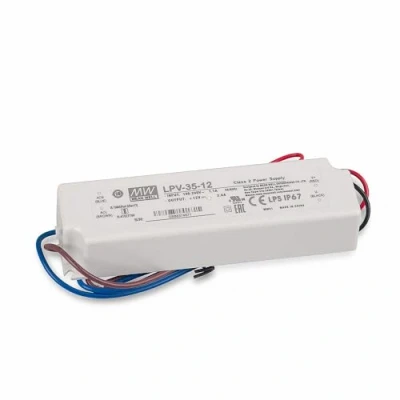 Imagen de Mean Well LPV 35 12 Transformador led (12 V, 3 A, 36 W, IP67)