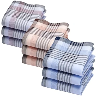 Imagen de Merrysquare Grandes Pañuelos de Tela para Hombre 100% Algodón 40x40 cm Modelo Gaspard (9)