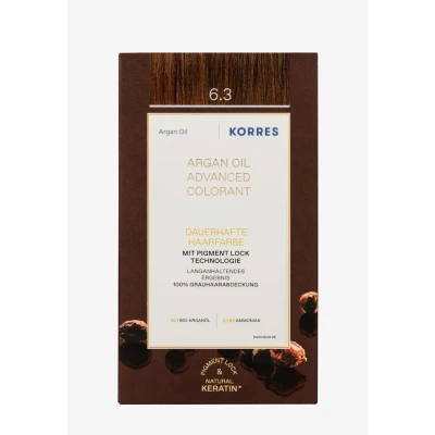 Imagen de Korres Argan OIL Advanced Hair Colouring Colour, Talla: 145 ml, Golden honey dark blonde / dunkelblond gold 6.3