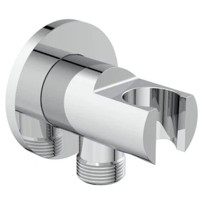 Imagen de Ideal Standard BC807AA Idealrain Conector para manguera de ducha (1/2&quot;, montaje en pared, accesorio baño, cromado