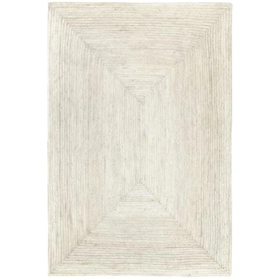 Imagen de Hamid Alfombra Yute Alhambra Color Marfil, 100% Fibra de Yute, Tejida a Mano, Salón, Pasillo, Dormitorio, (300x200cm)