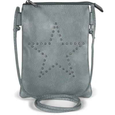 Imagen de styleBREAKER bolso de mano minibolso bandolera con remaches en forma estrella, hombro, mano, bolso, señora 02012235, color:azul