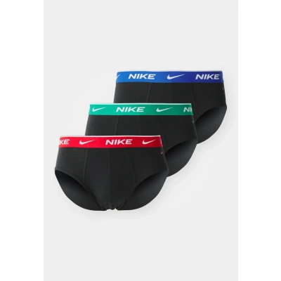 Imagen de Nike Brief 3PK Ropa Interior Blk Stadium Green/GR/Uni Red WB, M para Hombre