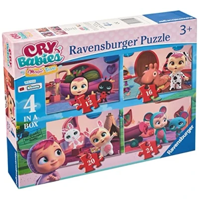 Imagen de Ravensburger Puzzle Bebes Llorones 4 en 1, Rompecabezas para Niños de 3+ Años, Juego Educativo y Estimulante, 12, 16, 20, 24 Piezas