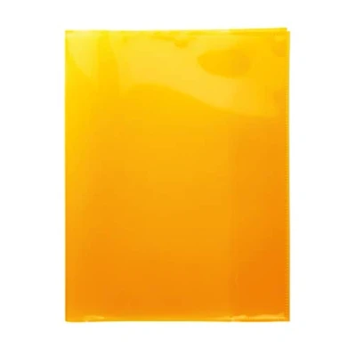 Imagen de HERMA 19629 Cuarto transparente naranja 10 unidades, fundas de polipropileno resistente, lavable y extra grueso, juego transparentes para cuadernos escolares, colores