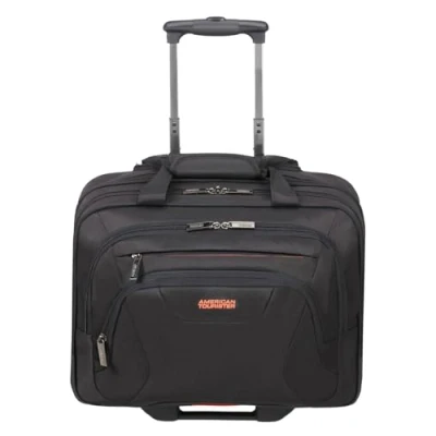 Imagen de American Tourister AT WORK Laptop Tasche auf Rollen Trolley, Talla: Small, Black/orange