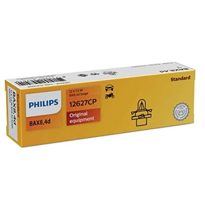 Imagen de PHILIPS 12627CP Bombillas 12V 1,5W Lámpara de plástico B8.4d MERCEDES BENZ: Clase E Sedán, CLK Coupé, C Sedán