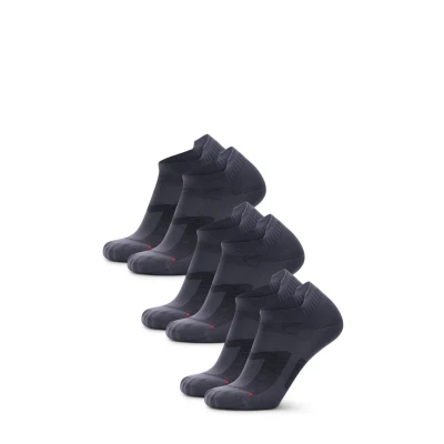 Imagen de DANISH ENDURANCE Calcetines Cortos de Running, Deportivos Antiampollas, Hombres y Mujeres, 3 o 5 Pares, x Gris, 35 38