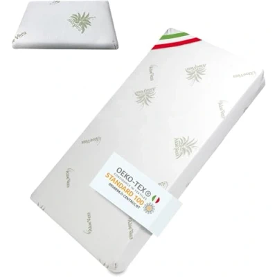 Imagen de DOLCI SOGNI Colchón Cuna 60x120 y Almohada, Espesor 14 cm, Oeko Tex® CertiPUR™ Colchon 120 x 60 cm de Bebé, con Funda Aloe Vera Desenfundable Lavable