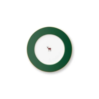 Imagen de PiP Studio Love Birds Plato para pan (17 cm), color verde oscuro