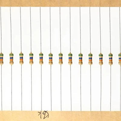 Imagen de HUABAN 200 Piezas 0.25 Watts 1/4W 56K Ohm 5% Resistencia de película carbono