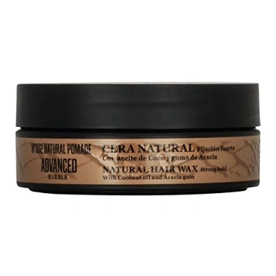 Imagen de Tahe Advanced Barber Cera Natural Nº302 Pomade de Fijación Fuerte para modelar y definir el cabello, 100 ml