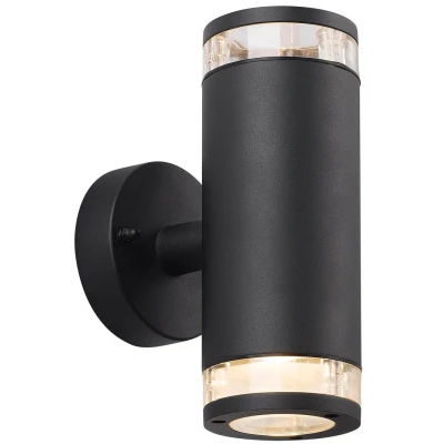 Imagen de Nordlux Aplique de exterior Birk, 2 luces, negro